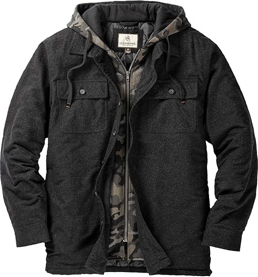 Legendary Whitetails Men's Maple Hooded Shirt Jacket
